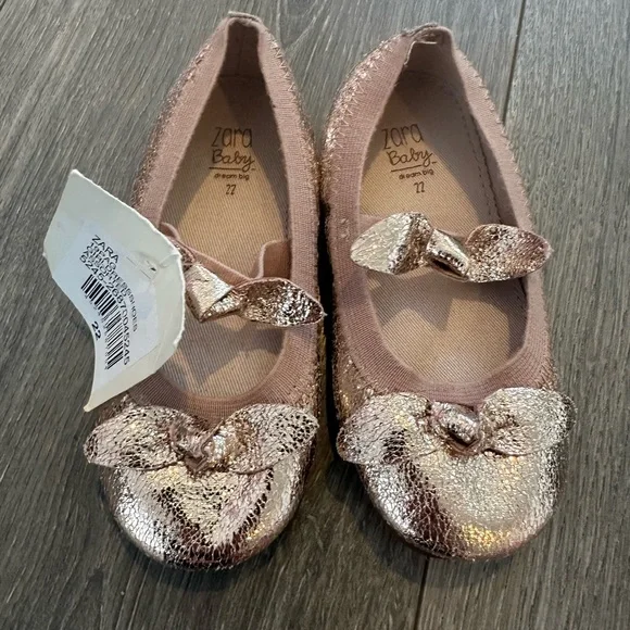 Zara | Shoes | Gold Zara Baby Dress Shoes Size 22 | Poshmark